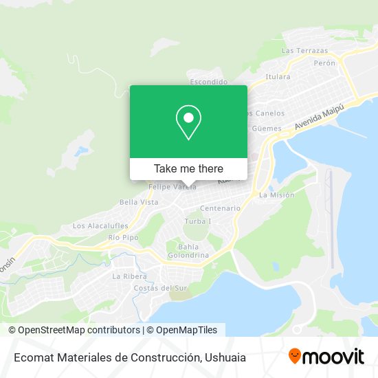 Mapa de Ecomat Materiales de Construcción