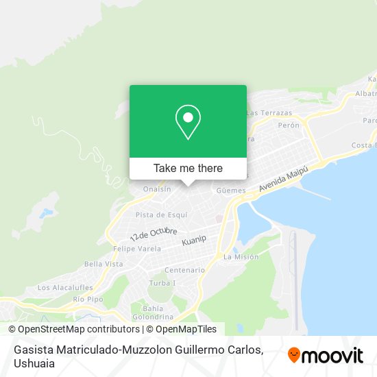 Mapa de Gasista Matriculado-Muzzolon Guillermo Carlos