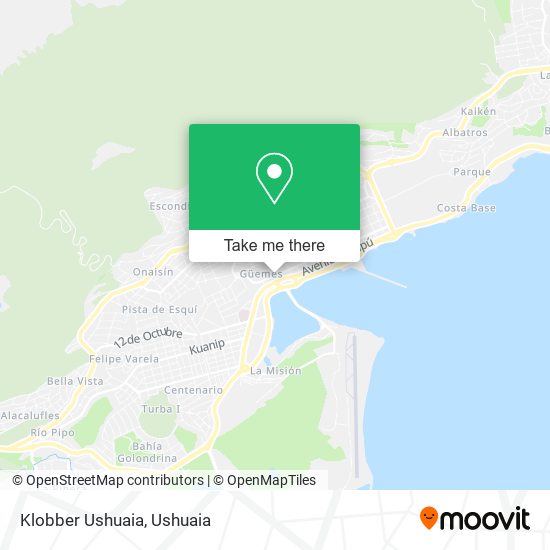 Klobber Ushuaia map
