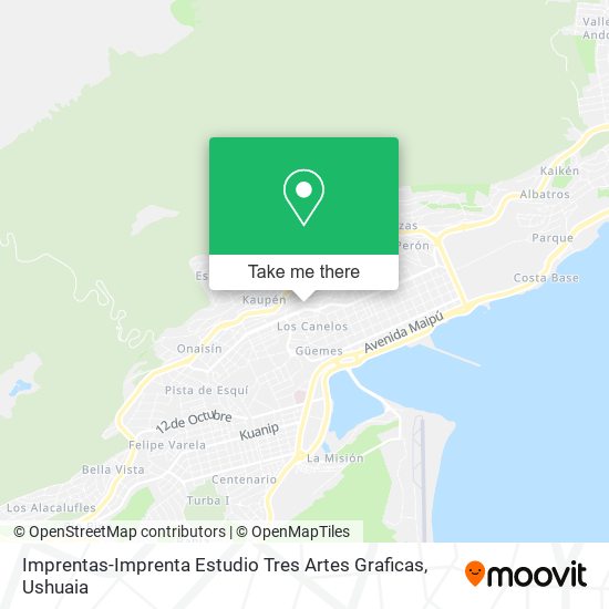 Imprentas-Imprenta Estudio Tres Artes Graficas map
