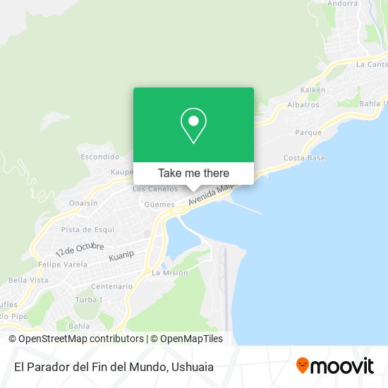 El Parador del Fin del Mundo map
