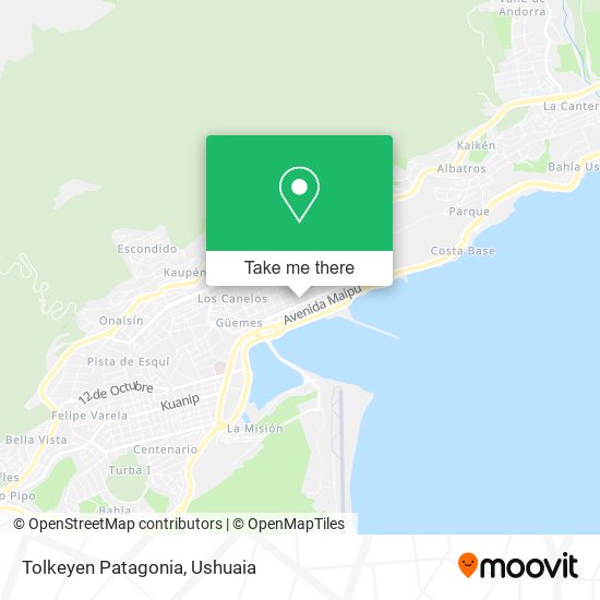 Mapa de Tolkeyen Patagonia