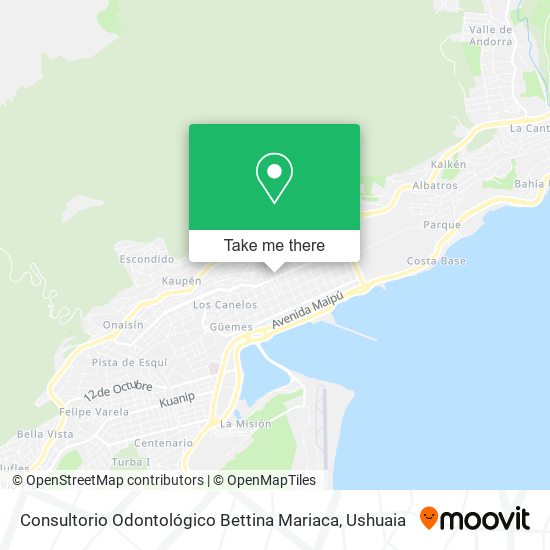 Mapa de Consultorio Odontológico Bettina Mariaca