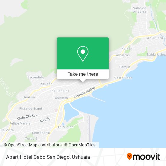 Apart Hotel Cabo San Diego map