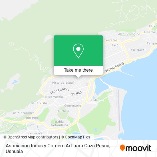 Asociacion Indus y Comerc Art para Caza Pesca map
