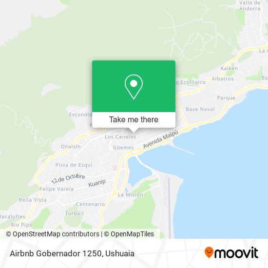 Airbnb Gobernador 1250 map