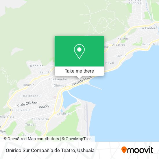 Mapa de Onírico Sur Compañía de Teatro
