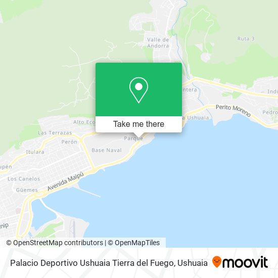 Palacio Deportivo Ushuaia Tierra del Fuego map
