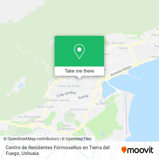 Centro de Residentes Formoseños en Tierra del Fuego map