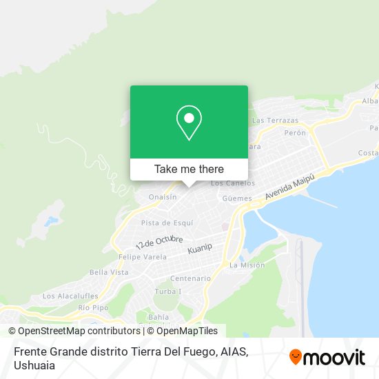 Mapa de Frente Grande distrito Tierra Del Fuego, AIAS