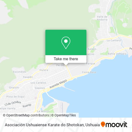 Asociación Ushuaiense Karate do Shotokan map