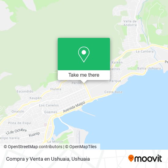 Mapa de Compra y Venta en Ushuaia