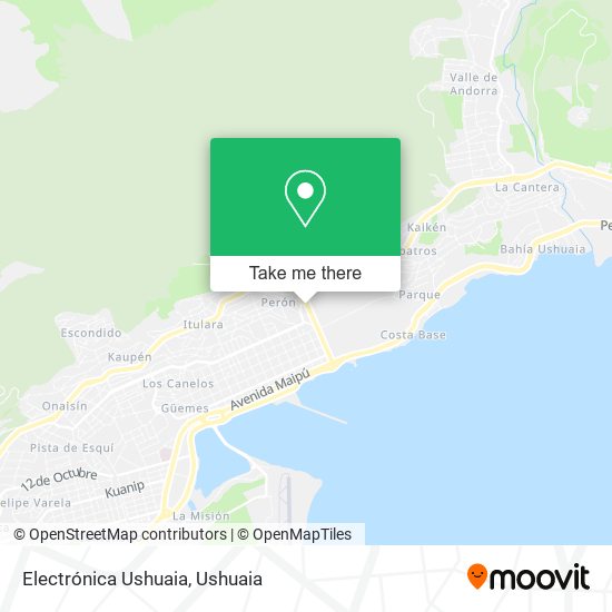 Electrónica Ushuaia map