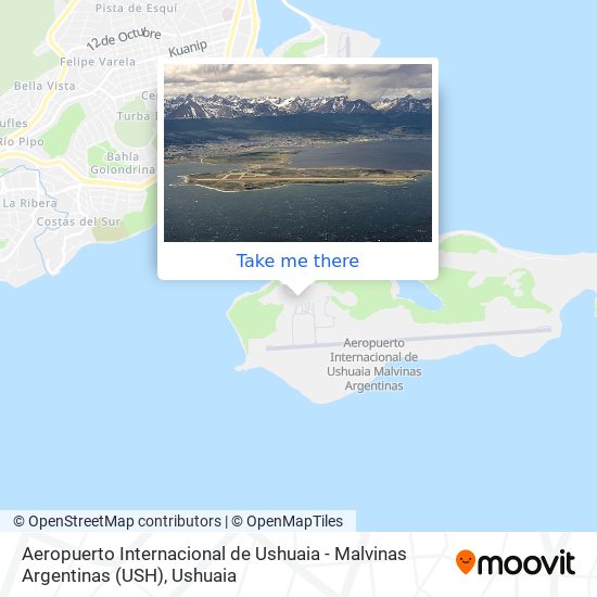 Aeropuerto Internacional de Ushuaia - Malvinas Argentinas (USH) map