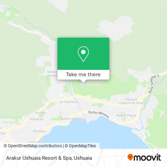 Arakur Ushuaia Resort & Spa map