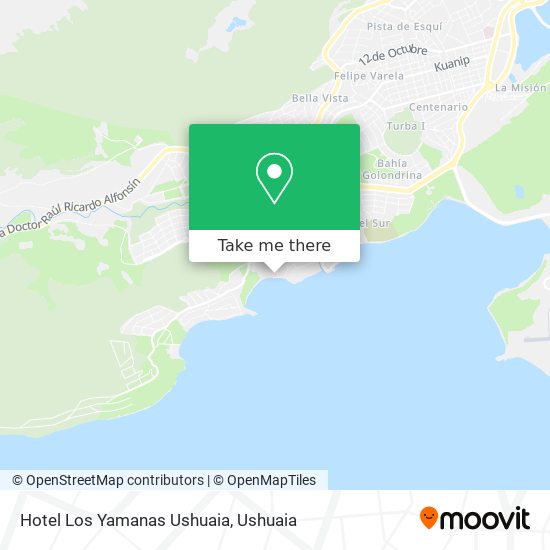 Hotel Los Yamanas Ushuaia map
