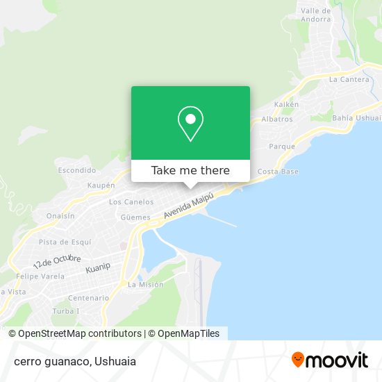 cerro guanaco map