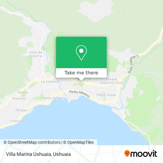 Villa Marina Ushuaia map