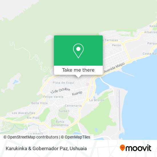 Karukinka & Gobernador Paz map