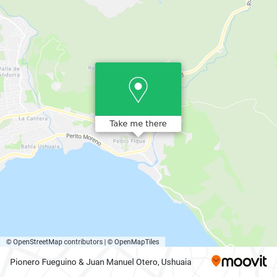 Pionero Fueguino & Juan Manuel Otero map