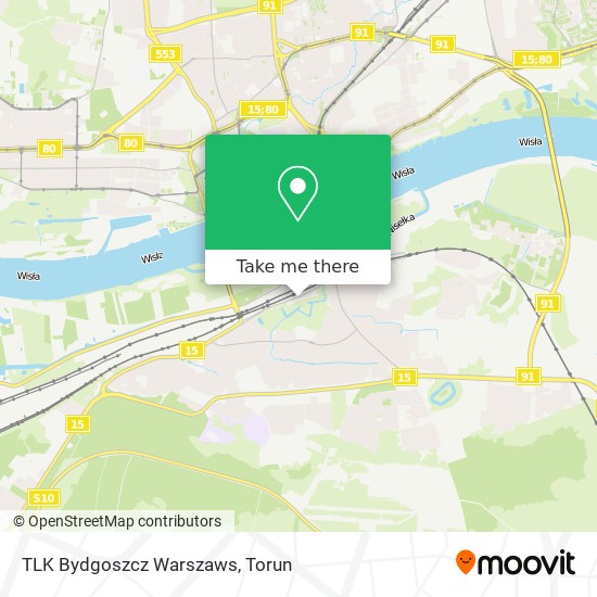 TLK Bydgoszcz Warszaws map