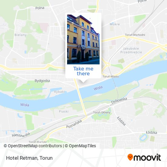 Hotel Retman map