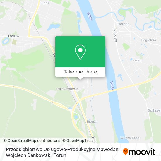 Карта Przedsiębiortwo Usługowo-Produkcyjne Mawodan Wojciech Dankowski