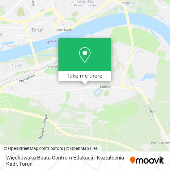 Więckowska Beata Centrum Edukacji i Kształcenia Kadr map