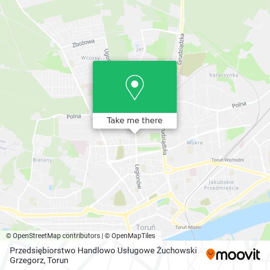 Przedsiębiorstwo Handlowo Usługowe Żuchowski Grzegorz map