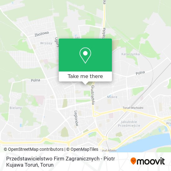 Przedstawicielstwo Firm Zagranicznych - Piotr Kujawa Toruń map