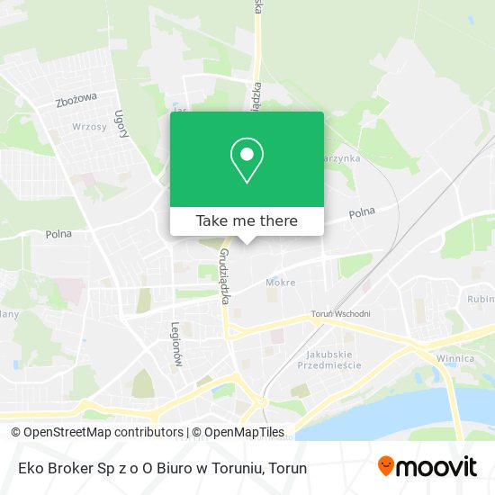 Eko Broker Sp z o O Biuro w Toruniu map