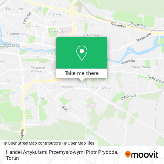 Handel Artykułami Przemysłowymi Piotr Pryboda map