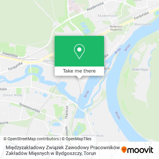 Карта Międzyzakładowy Związek Zawodowy Pracowników Zakładów Mięsnych w Bydgoszczy