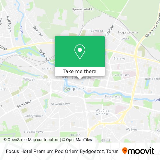 Focus Hotel Premium Pod Orłem Bydgoszcz map