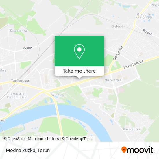 Modna Zuzka map