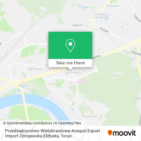 Карта Przedsiębiorstwo Wielobranżowe Arespol Export Import Zdrojewska Elżbieta