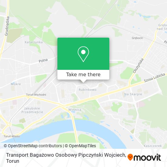 Карта Transport Bagażowo Osobowy Pipczyński Wojciech