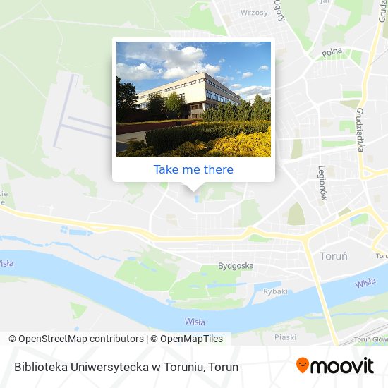 Biblioteka Uniwersytecka w Toruniu map