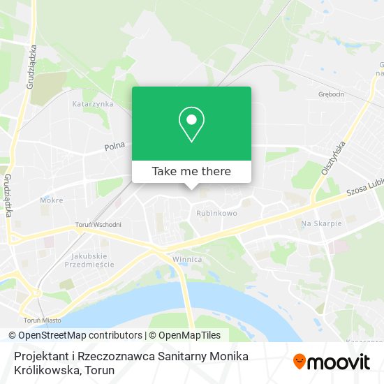 Карта Projektant i Rzeczoznawca Sanitarny Monika Królikowska