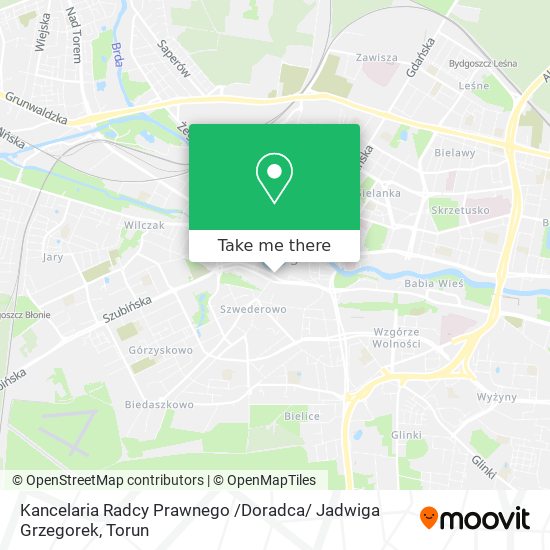 Карта Kancelaria Radcy Prawnego /Doradca/ Jadwiga Grzegorek