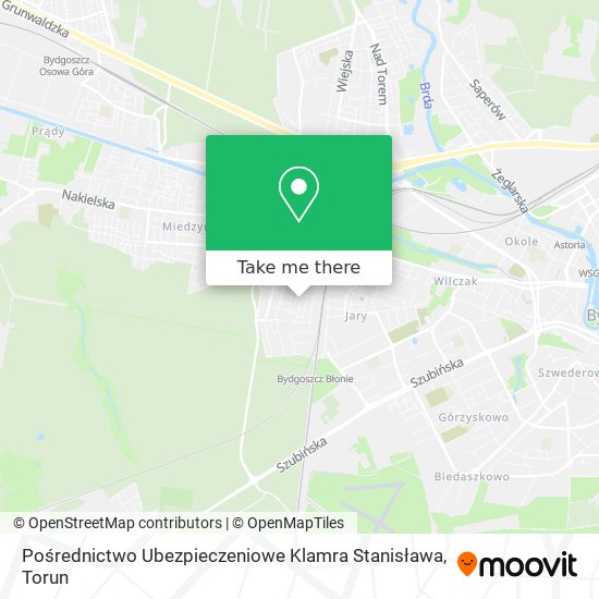 Pośrednictwo Ubezpieczeniowe Klamra Stanisława map