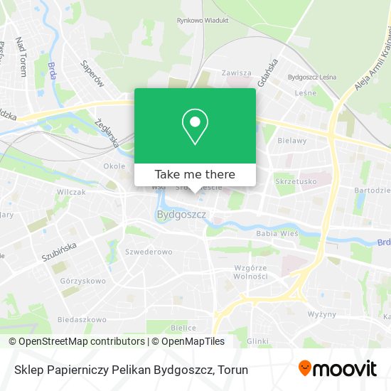 Sklep Papierniczy Pelikan Bydgoszcz map
