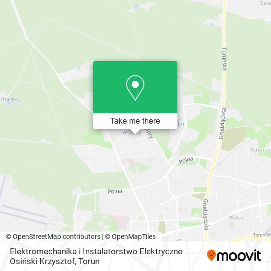 Elektromechanika i Instalatorstwo Elektryczne Osiński Krzysztof map