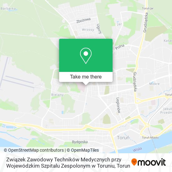 Związek Zawodowy Techników Medycznych przy Wojewódzkim Szpitalu Zespolonym w Toruniu map