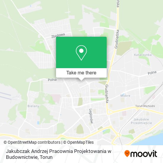 Карта Jakubczak Andrzej Pracownia Projektowania w Budownictwie