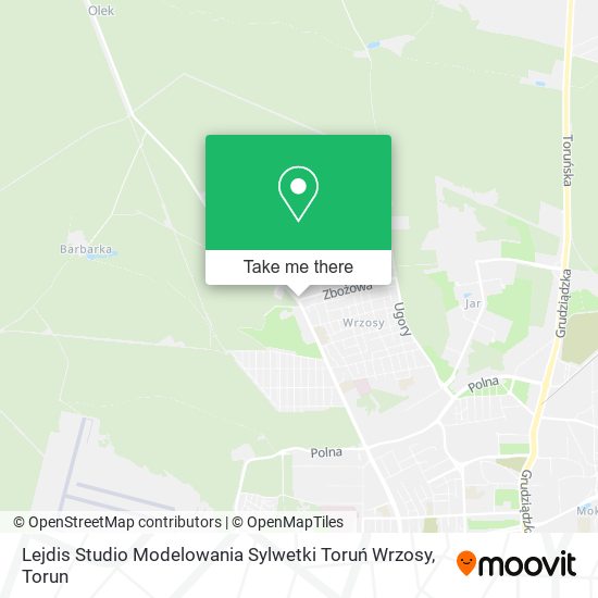 Lejdis Studio Modelowania Sylwetki Toruń Wrzosy map
