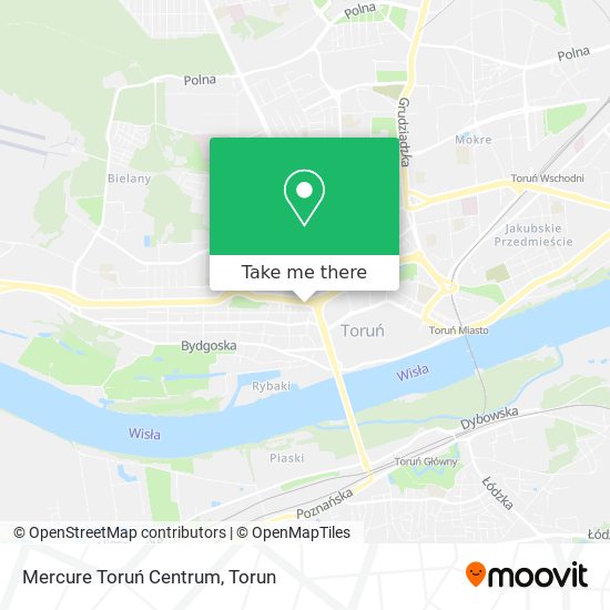 Mercure Toruń Centrum map