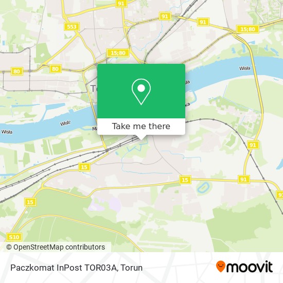 Paczkomat InPost TOR03A map