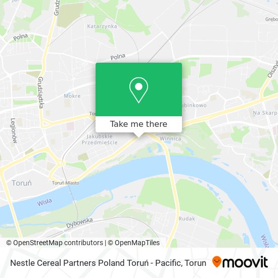Nestle Cereal Partners Poland Toruń - Pacific map