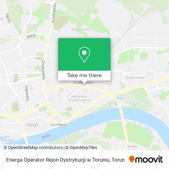 Energa Operator Rejon Dystrybucji w Toruniu map